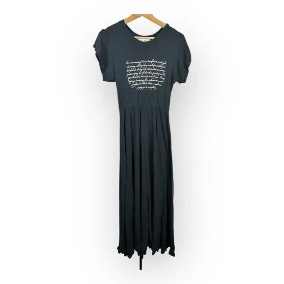 Wildfox Womens size Small This is Love Piper Maxi Dress Black - Picture 2 of 10